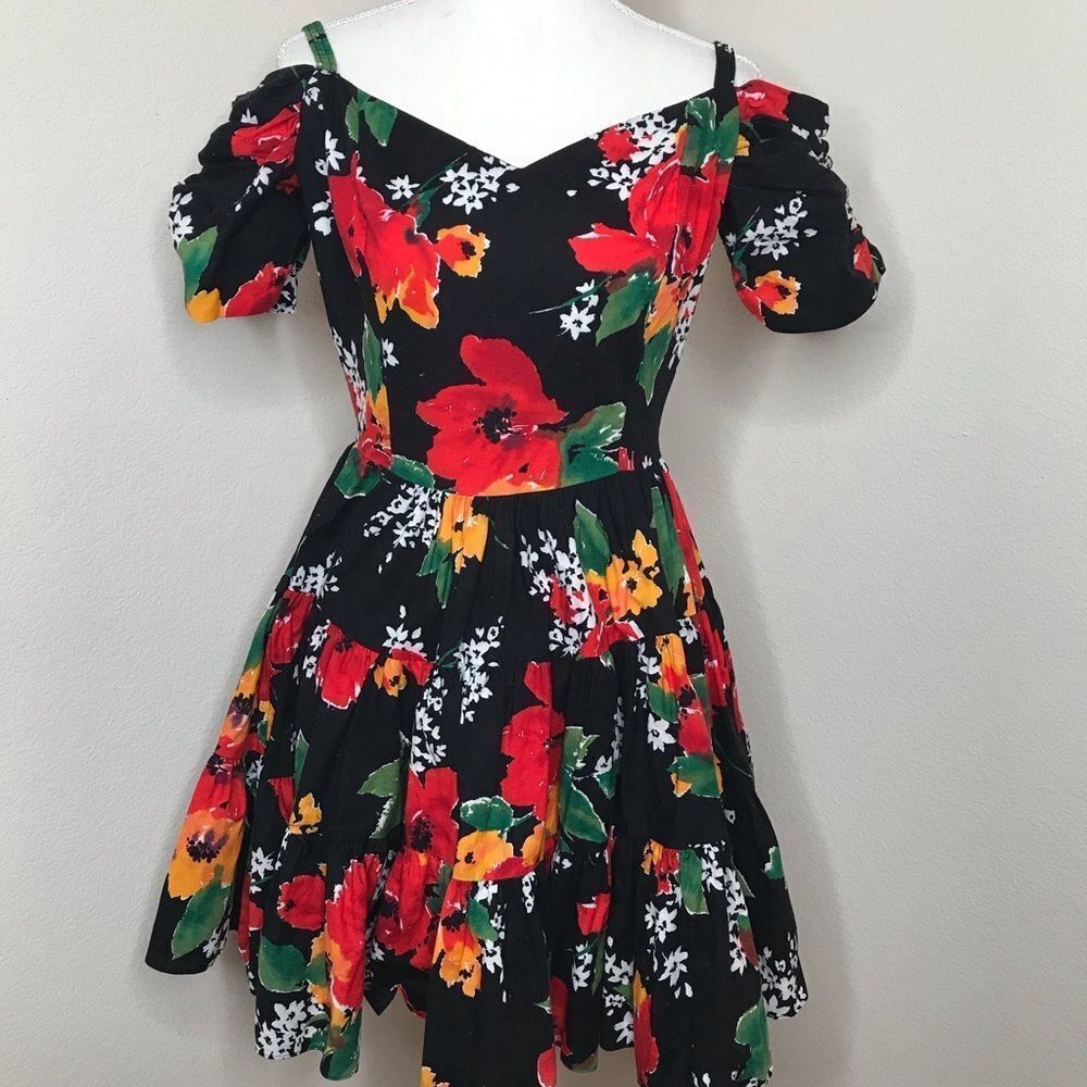 Vintage tiered mini dress